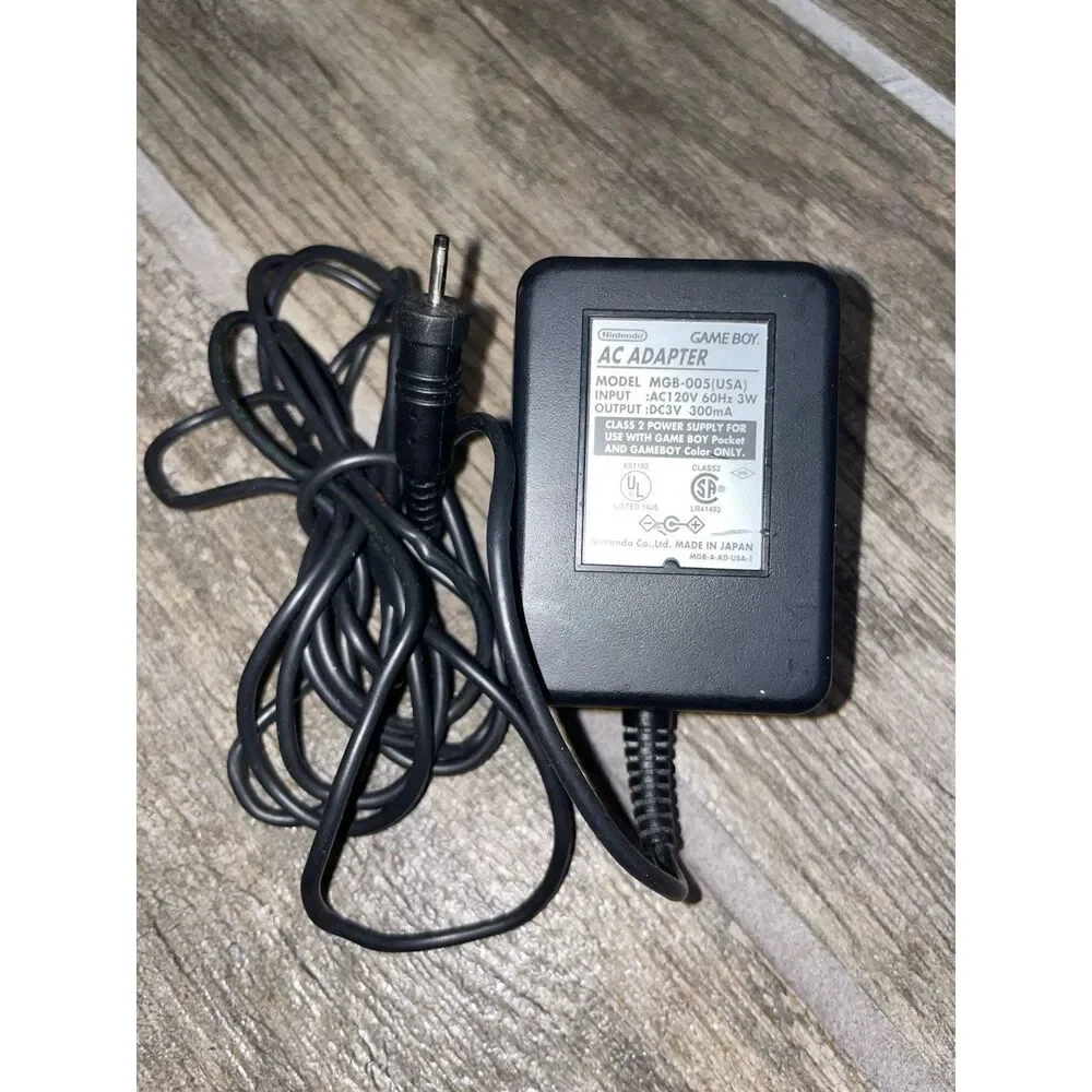 GameBoy Pocket / Color AC Adapter MGB-005 OEM Nintendo GBP GBC Power Cord MA06